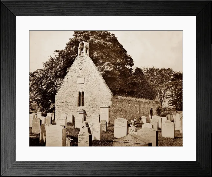 Framed Print : Alloway Kirkyard, Scotland, Victorian period Framed Print : Alloway Kirkyard, Scotland, Victorian period