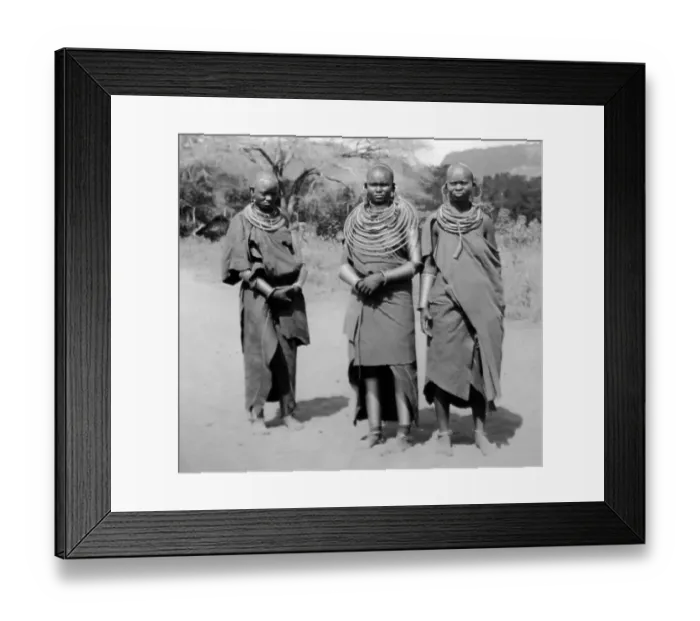 Framed Print : Maasai women, Kenya, Africa