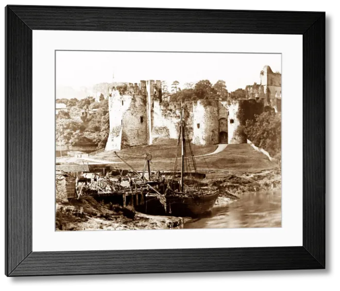 Framed Print : Chepstow Castle, Victorian period Framed Print : Chepstow Castle, Victorian period