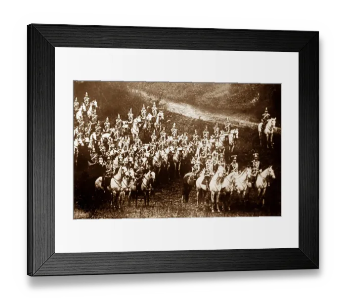 Framed Print : Deaths Head Hussars, German cavalry Framed Print : Deaths Head Hussars, German cavalry