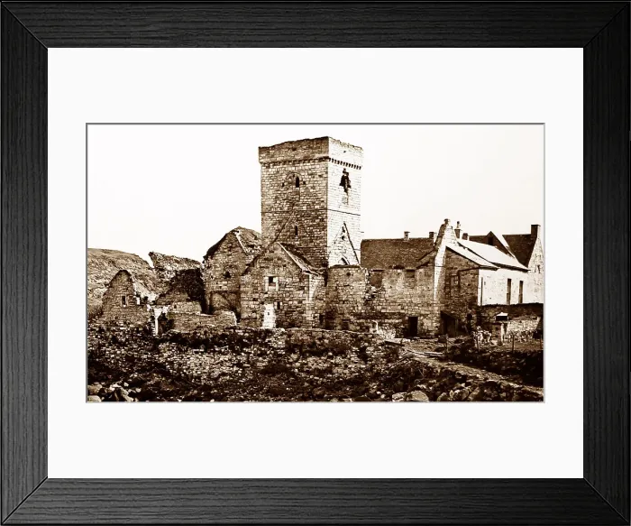 Framed Print : Inchcolm, Firth of Forth, Victorian period Framed Print : Inchcolm, Firth of Forth, Victorian period