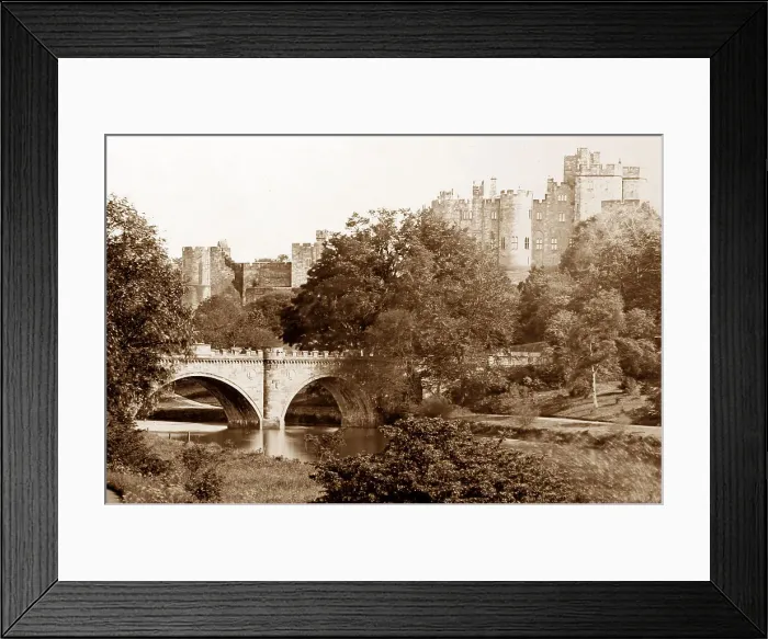 Framed Print : Alnwick Castle, Victorian period Framed Print : Alnwick Castle, Victorian period