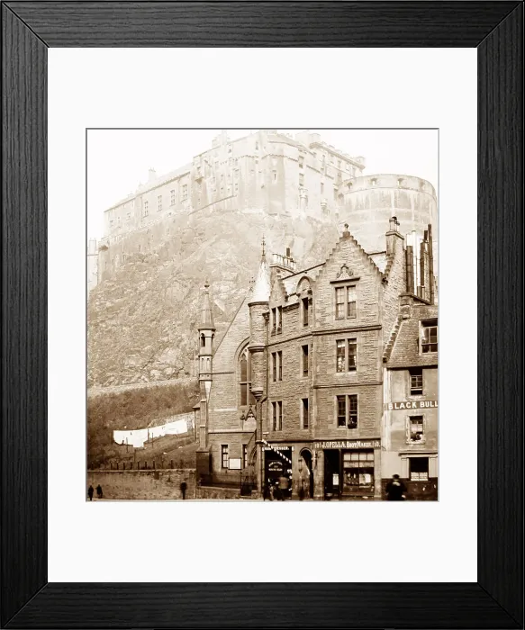 Framed Print : Edinburgh Castle, Victorian period Framed Print : Edinburgh Castle, Victorian period