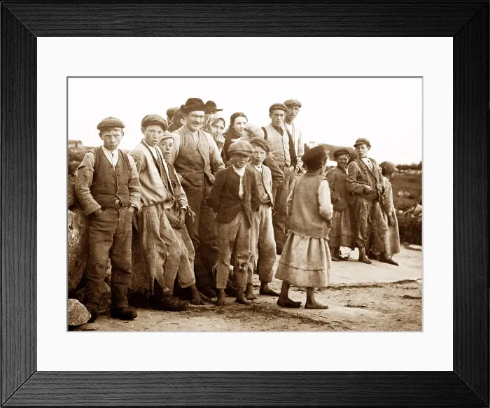 Framed Print : Lettermore, Galway, West of Ireland, early 1900s Framed Print : Lettermore, Galway, West of Ireland, early 1900s