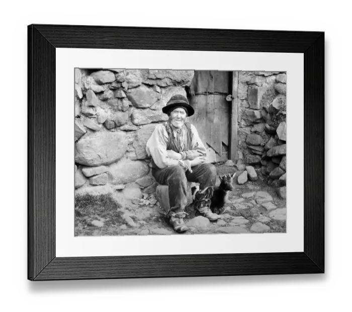 Framed Print : Tenant of a mountain farm, West of Ireland, early 1900s Framed Print : Tenant of a mountain farm, West of Ireland, early 1900s