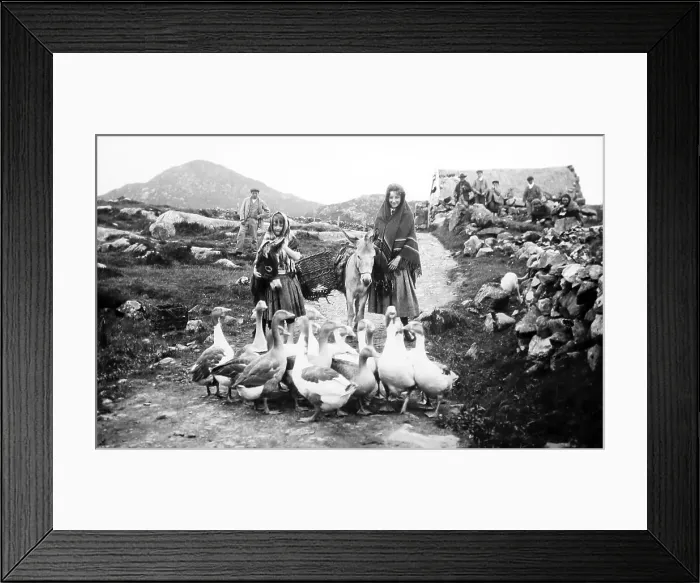 Framed Print : A road in Connemara, West of Ireland, early 1900s Framed Print : A road in Connemara, West of Ireland, early 1900s