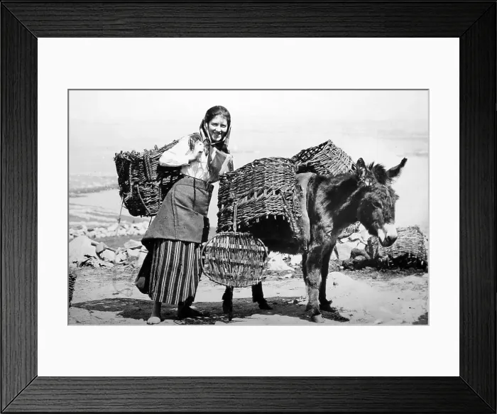 Framed Print : Carrying turf, Arranmore Island, West of Ireland Framed Print : Carrying turf, Arranmore Island, West of Ireland