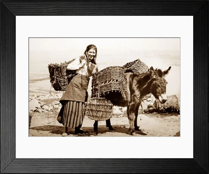Framed Print : Carrying turf, Arranmore Island, West of Ireland Framed Print : Carrying turf, Arranmore Island, West of Ireland