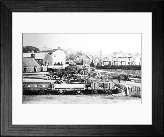 Framed Print : Gretna Green from the railway station, early 1900s Framed Print : Gretna Green from the railway station, early 1900s