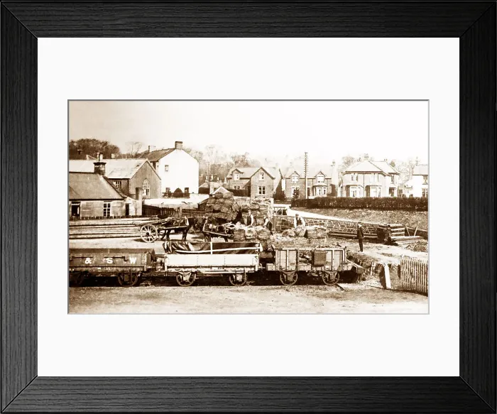 Framed Print : Gretna Green from the railway station, early 1900s Framed Print : Gretna Green from the railway station, early 1900s