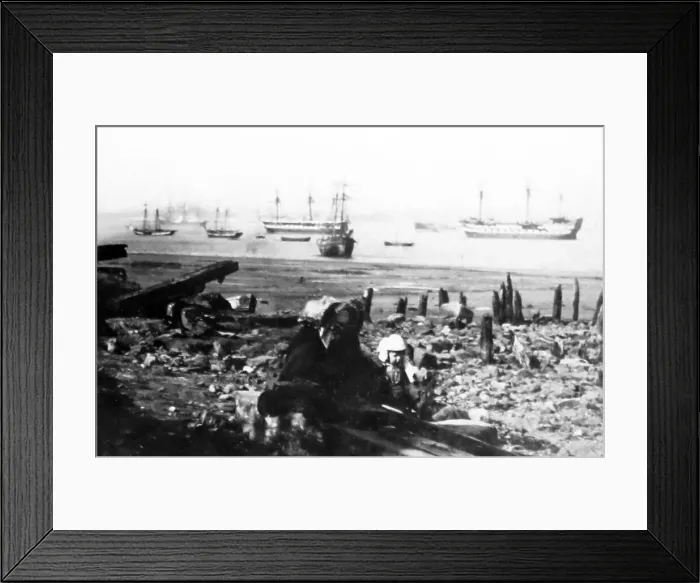 Framed Print : Royal Navy Training Ships on the River Mersey Framed Print : Royal Navy Training Ships on the River Mersey