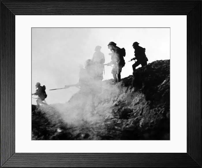 Framed Print : Gas attach at Serre and Thiepval during the First World War Framed Print : Gas attach at Serre and Thiepval during the First World War