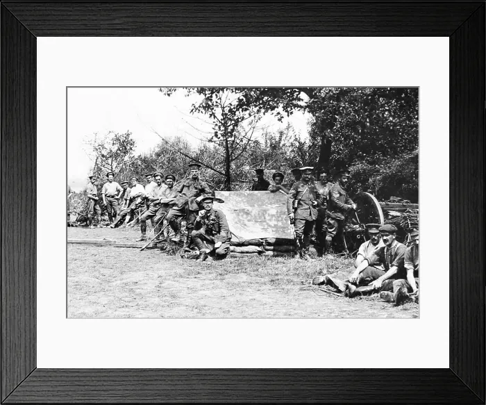 Framed Print : Royal Field Artillery resting during the First World War Framed Print : Royal Field Artillery resting during the First World War