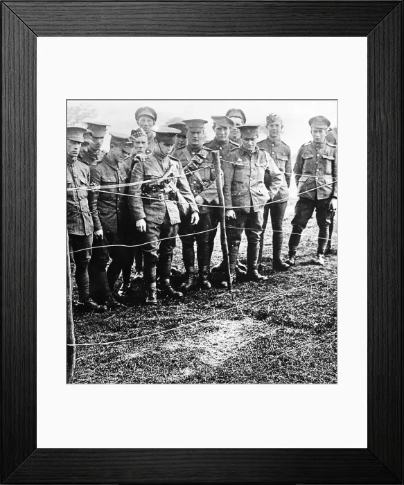 Framed Print : Impression in the ground of a Commander falling Framed Print : Impression in the ground of a Commander falling