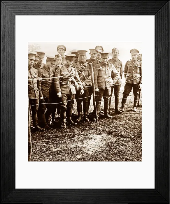 Framed Print : Impression in the ground of a Commander falling Framed Print : Impression in the ground of a Commander falling