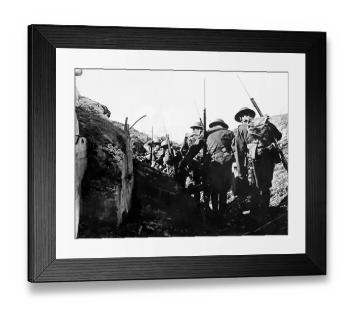 Framed Print : Going up to the front at Croiselles - WW1 Framed Print : Going up to the front at Croiselles - WW1