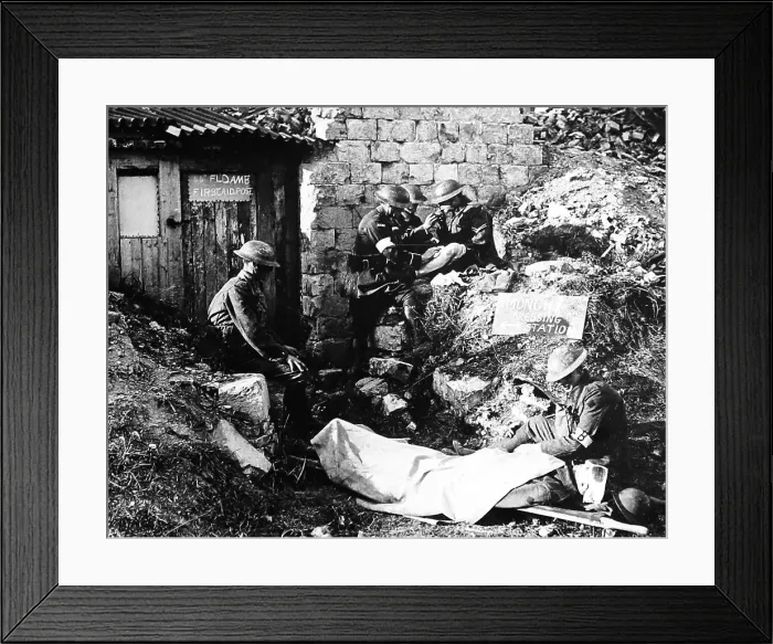 Framed Print : RAMC Dressing Station at Monchy during the First World War Framed Print : RAMC Dressing Station at Monchy during the First World War