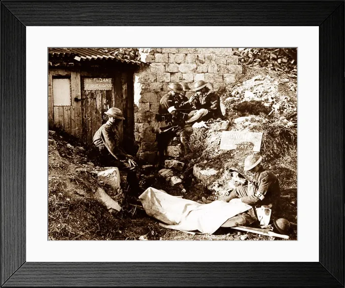 Framed Print : RAMC Dressing Station at Monchy during the First World War Framed Print : RAMC Dressing Station at Monchy during the First World War