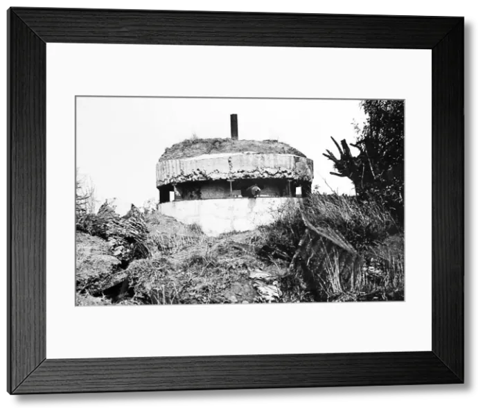Framed Print : German pillbox at Builecourt during the First World War Framed Print : German pillbox at Builecourt during the First World War