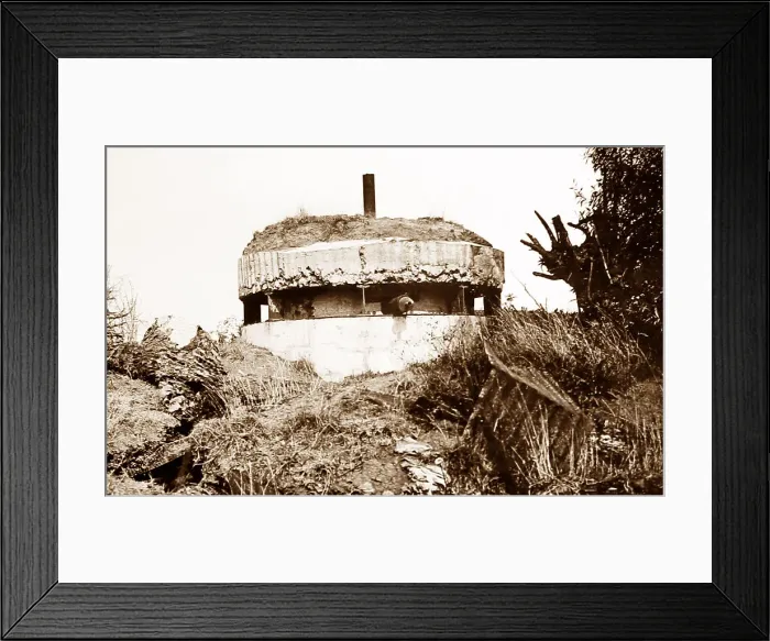 Framed Print : German pillbox at Builecourt during the First World War Framed Print : German pillbox at Builecourt during the First World War