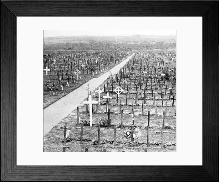 Framed Print : Hooge Cemetery during the First World War Framed Print : Hooge Cemetery during the First World War