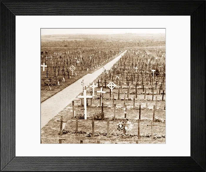 Framed Print : Hooge Cemetery during the First World War Framed Print : Hooge Cemetery during the First World War