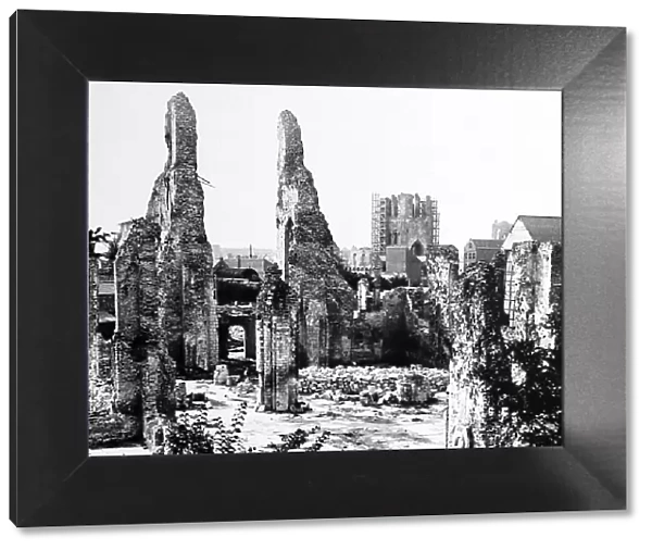 Ypres ruins during the First World War