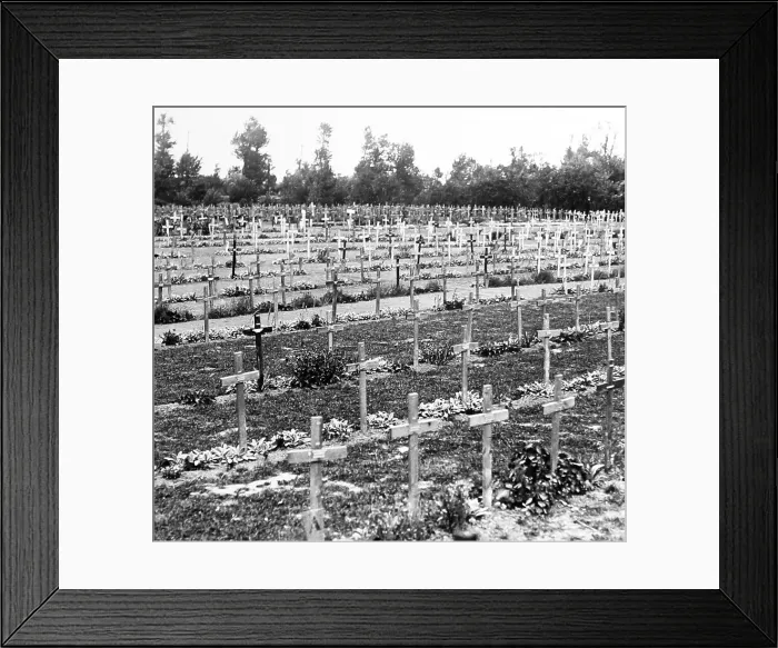 Framed Print : The Guards Cemetery, Windy Corner, Festubert - WW1 Framed Print : The Guards Cemetery, Windy Corner, Festubert - WW1