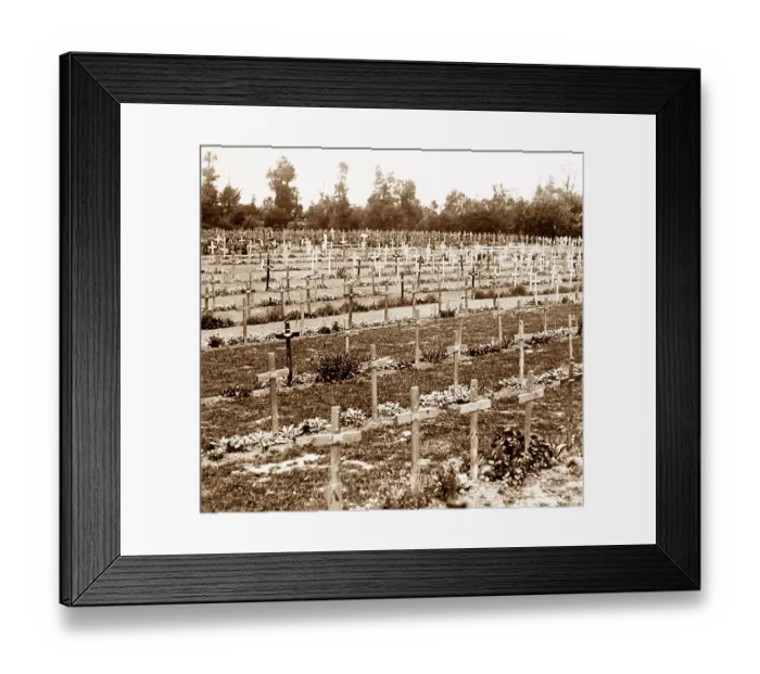Framed Print : The Guards Cemetery, Windy Corner, Festubert - WW1 Framed Print : The Guards Cemetery, Windy Corner, Festubert - WW1