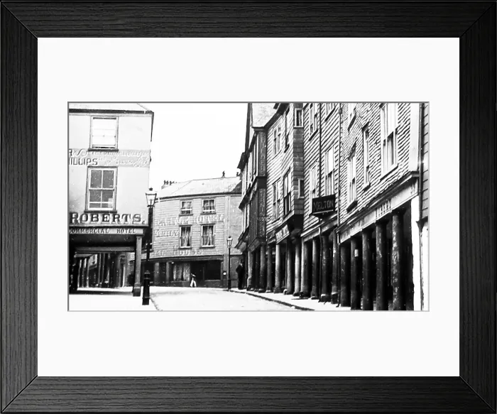 Framed Print : Totnes, Devon, Victorian period Framed Print : Totnes, Devon, Victorian period