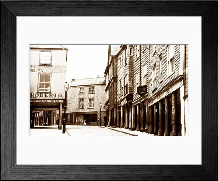 Framed Print : Totnes, Devon, Victorian period Framed Print : Totnes, Devon, Victorian period