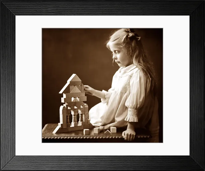 Framed Print : Child study, Victorian period Framed Print : Child study, Victorian period