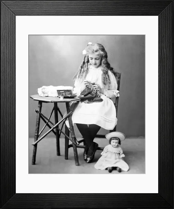 Framed Print : Child study, Victorian period Framed Print : Child study, Victorian period