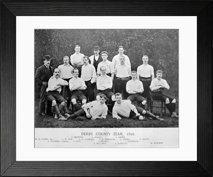 Framed Print : Derby County Football Team, 1895 Framed Print : Derby County Football Team, 1895