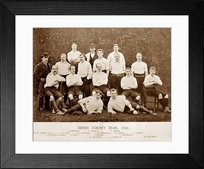 Framed Print : Derby County Football Team, 1895 Framed Print : Derby County Football Team, 1895