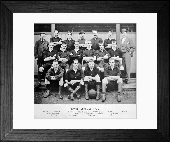 Framed Print : Royal Arsenal Team, 1890s Framed Print : Royal Arsenal Team, 1890s