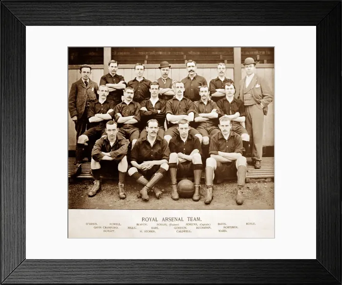 Framed Print : Royal Arsenal Team, 1890s Framed Print : Royal Arsenal Team, 1890s
