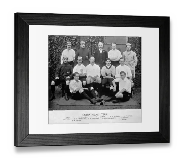 Framed Print : Corinthians Football team, 1890s