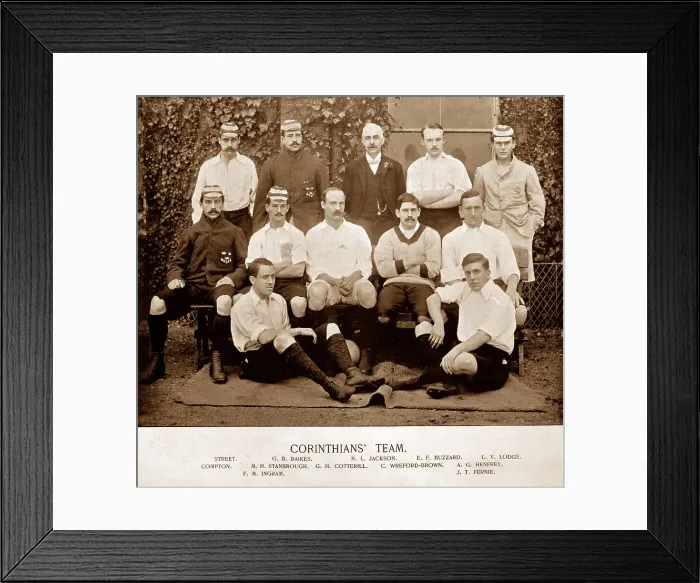 Framed Print : Corinthians Football team, 1890s Framed Print : Corinthians Football team, 1890s