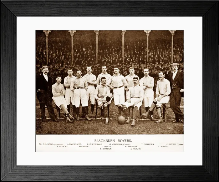 Framed Print : Blackburn Rovers, 1890s Framed Print : Blackburn Rovers, 1890s