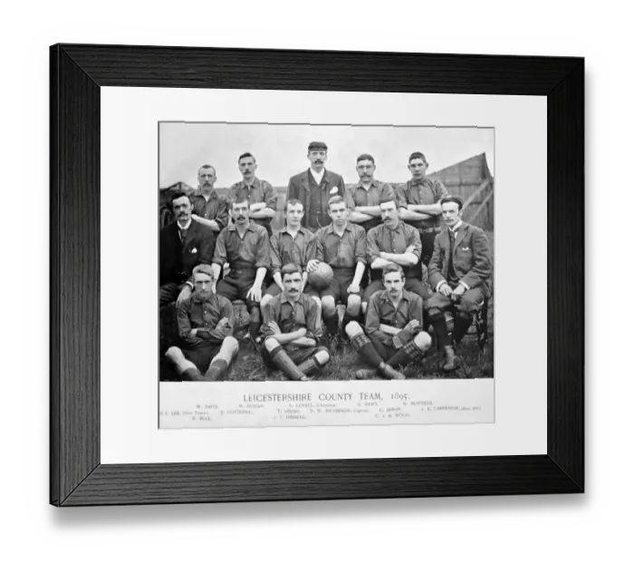 Framed Print : Leicestershire County Football Team, 1895 Framed Print : Leicestershire County Football Team, 1895