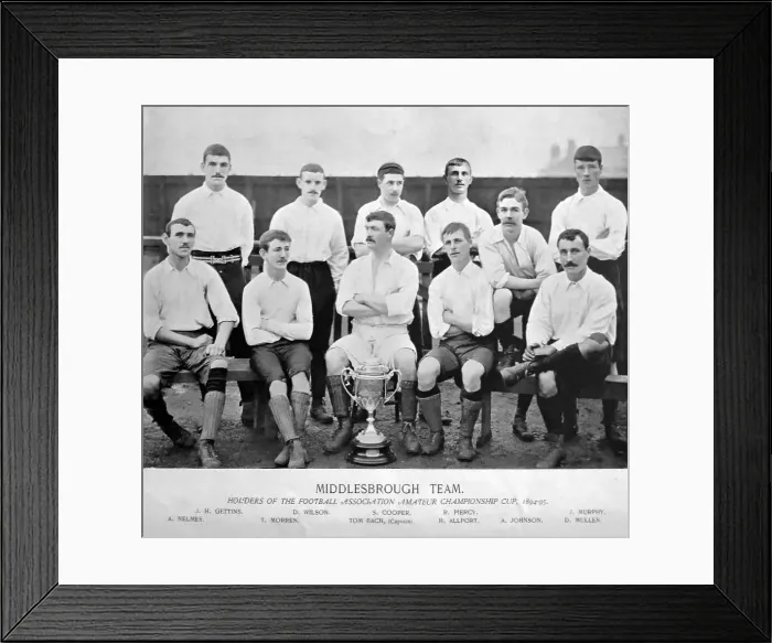 Framed Print : Middlesbroguh Football Team, 1890s Framed Print : Middlesbroguh Football Team, 1890s