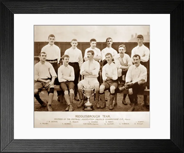 Framed Print : Middlesbroguh Football Team, 1890s Framed Print : Middlesbroguh Football Team, 1890s