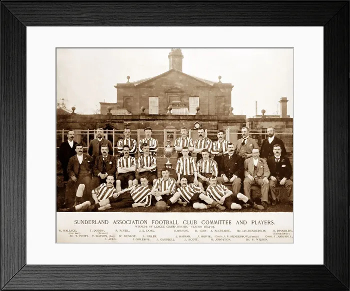 Framed Print : Sunderland Football Club, 1895 Framed Print : Sunderland Football Club, 1895