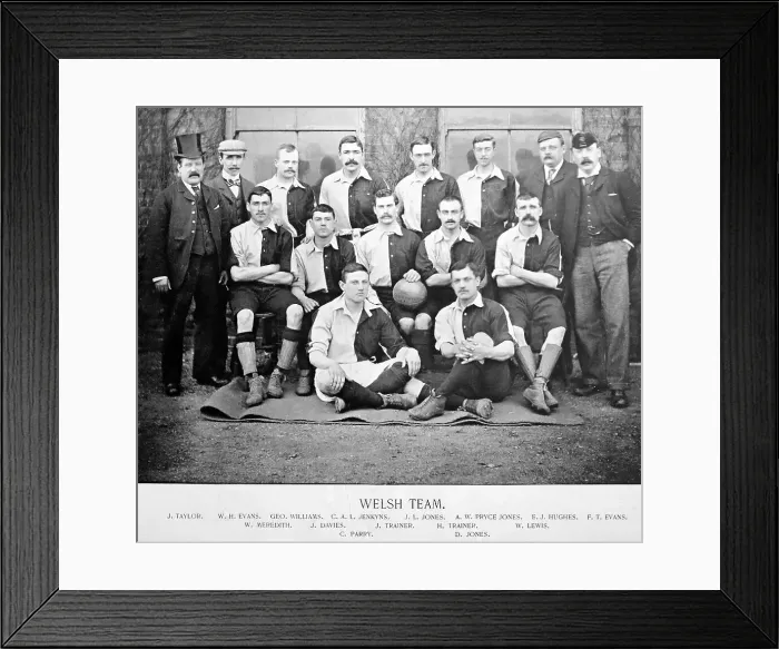 Framed Print : Welsh Football Team, 1895 Framed Print : Welsh Football Team, 1895