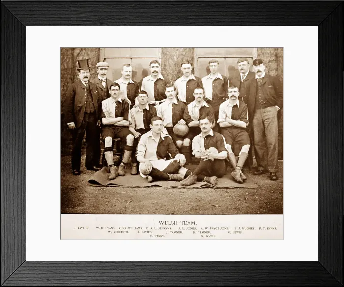 Framed Print : Welsh Football Team, 1895 Framed Print : Welsh Football Team, 1895