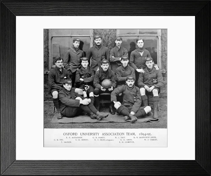 Framed Print : Oxford University Football Team, 1895 Framed Print : Oxford University Football Team, 1895