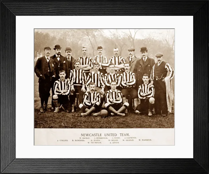 Framed Print : Newcastle United Football Team, 1890s Framed Print : Newcastle United Football Team, 1890s