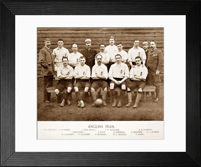 Framed Print : England Football Team, 1895 Framed Print : England Football Team, 1895