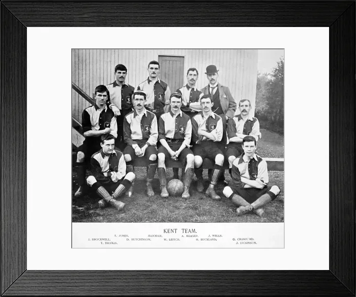 Framed Print : Kent Football Team, 1890s Framed Print : Kent Football Team, 1890s
